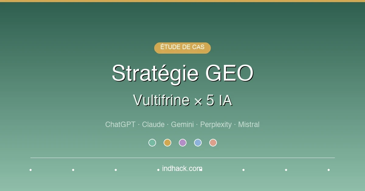 Illustration d'une stratégie GEO pour être cité par les intelligences artificielles