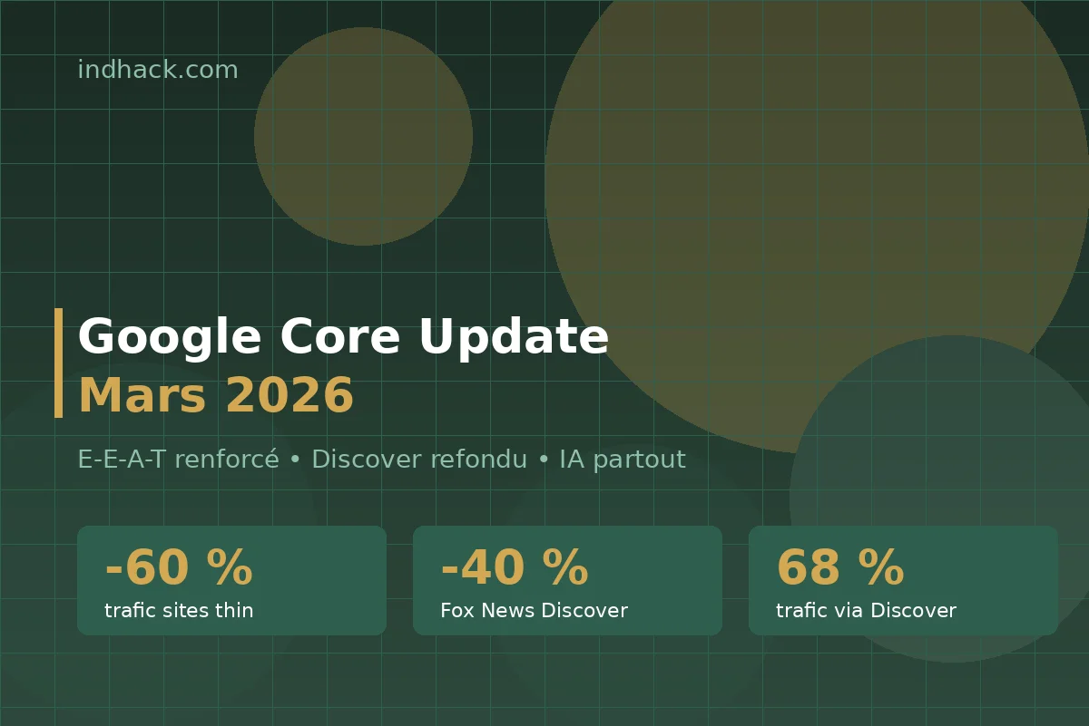 Analyse du core update Google mars 2026 et ses impacts SEO
