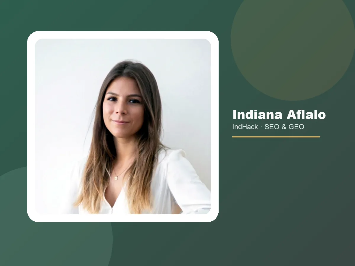 Indiana Aflalo, consultante SEO et GEO, gagnante du premier concours français de GEO