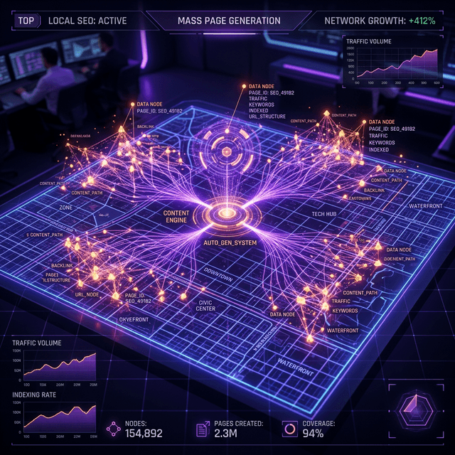 Programmatic SEO : créer 50 pages locales en 10 minutes