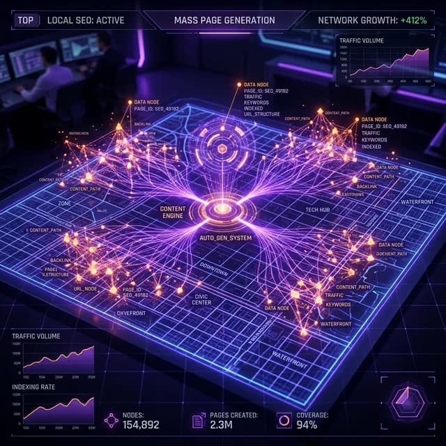 Programmatic SEO : créer 50 pages locales en 10 minutes